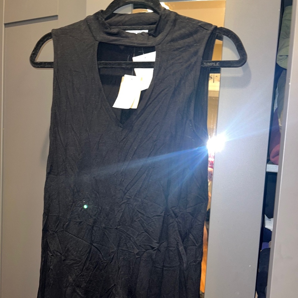 Black Tank Top V-neck